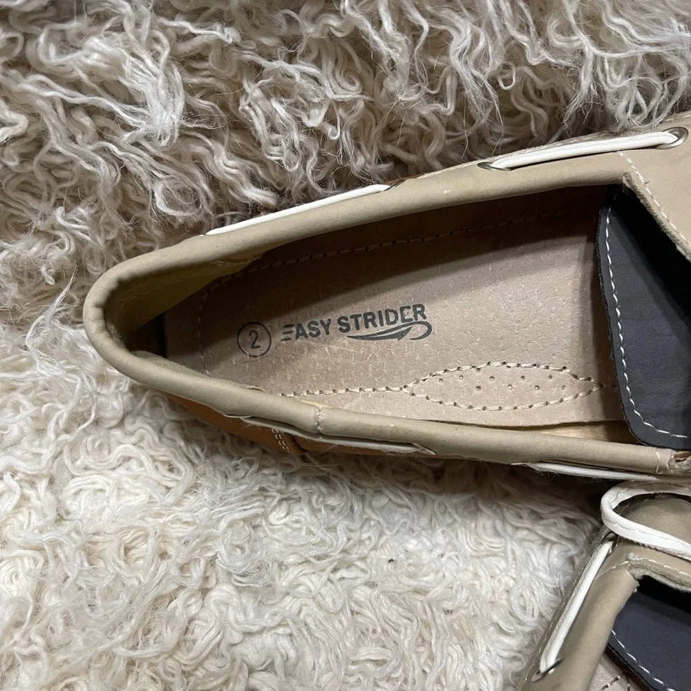 Boys Easy strider leather boat shoes